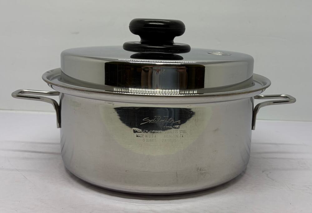SaladMaster Versa Tec TP304-316 3 Quart Sauce Pan With Vapo Lid No Handle